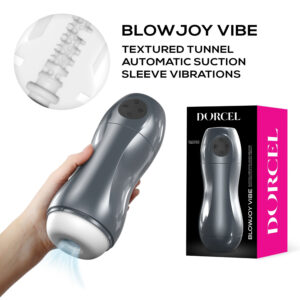 Dorcel BlowJoy Vibe Suction and Vibration Stroker Black White 6073391 3700436073391 Multiview