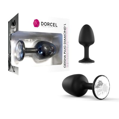 Dorcel Diamond Rolling Weight Geisha Anal Plug Large Black Silver 6071304 3700436071304 Multiview