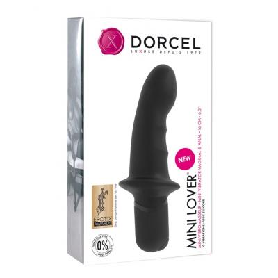 Dorcel Mini Lover Anal Safe Silicone G Spot Vibrator Black 6071045 3700436071045 Boxview