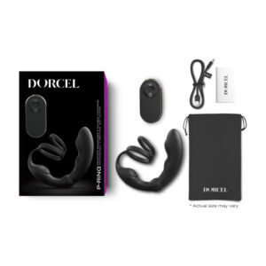 Dorcel P Ring Remote Vibrating Prostate Double Cock Ring Black 6072820 3700436072820 Multiview