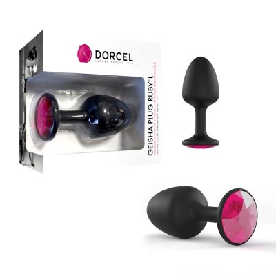Dorcel Ruby Rolling Weight Geisha Anal Plug Large Black Ruby Pink 6071311 3700436071311 Multiview