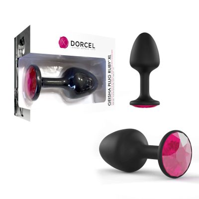 Dorcel Ruby Rolling Weight Geisha Anal Plug XL Extra Large Black Ruby Pink 6071335 3700436071335 Multiview