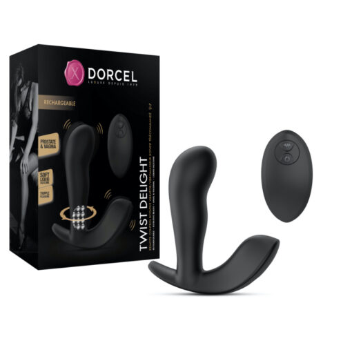 Dorcel Twist Delight Wireless Rotating P Spot G Spot Vibrator Black 6072530 3700436072530 Multiview