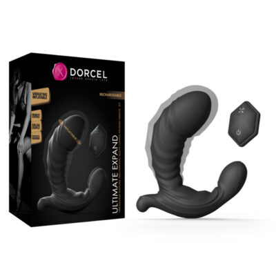 Dorcel Ultimate Expand Inflatable Wireless Remote P Spot G Spot Vibrator Black 6072400 3700436072400 Multiview