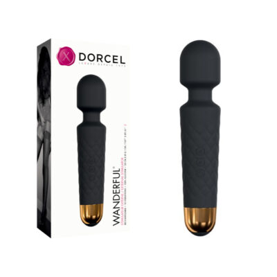Dorcel Wanderful Rechargeable Wand Vibrator Black Gold 6071465 3700436071465 Multiview