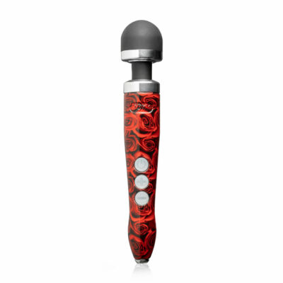 Doxy Doxy 3R Die Cast Aluminium Rechargeable Wand Massager Red Roses DOX3RRP 712758997821 Vertical Detail
