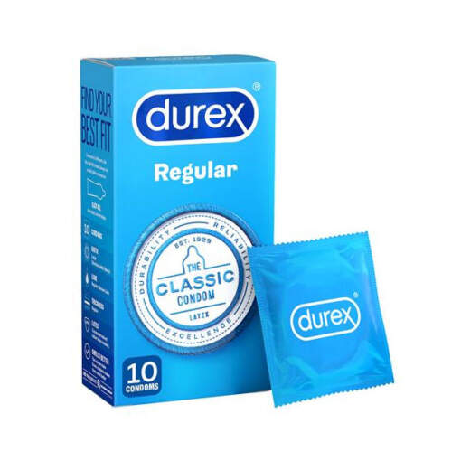 Durex 10 Pack Regular Condoms 9300631407850 Multiview