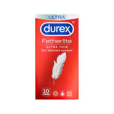 Durex Fetherlite Ultrathin Condoms 10 Pack RBL1911307 9300631166252 Boxview