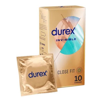 Durex Invisible Close Fit Latex Condoms 10pk 9300631410225 Multiview