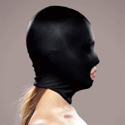 EXECUTE Face Mask Mouth Opening Black M L MK003 4573103500037 Side Detail
