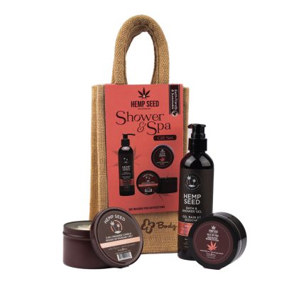 Earthly Body Hemp Seed Isle of You scent Shower and Spa Gift Bag HSHJB052 810040296116 Multiview
