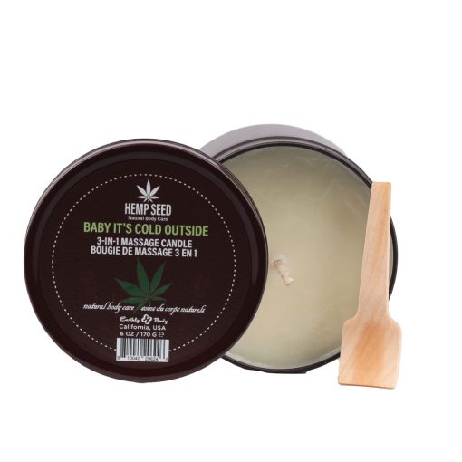 Earthly Body Hemp Seed Oil 3 in 1 Massage Candle Baby its Cold Outside 170g HSCH023C 810040296246 Mulitiview