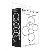 Box View of Electrastim Electrarings Electro Sex Cock Rings 5 Size Kit 5 Pack EM2120 609224031038
