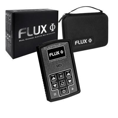 Electrastim Flux Rechargeable Dual Channel Electro Stimulation Controller Kit Black EM180 609224032677 Multiview