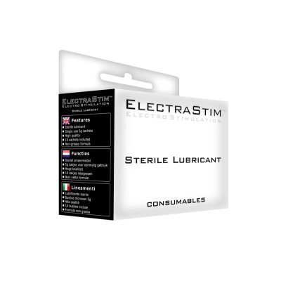 Electrastim Sterile Lubricant 10 x 5g Sachets EM2112 609224031465 Boxview
