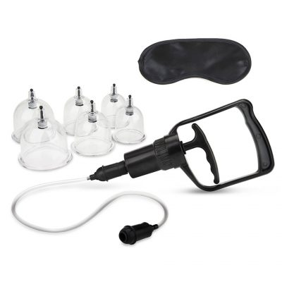 Electric Novelties Lux Fetish Erotic Suction Cupping Set Clear LF5315 4890808245552 Detail