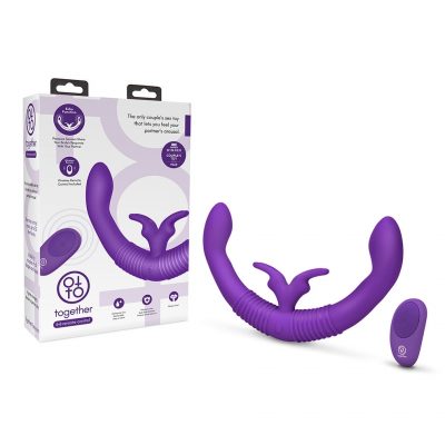 Electric Novelties Together Toys Wireless Remote Control Double Ender Rabbit Vibrator Purple TOG 002 4890808243459 Multiview