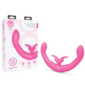 Electric Novelties Together Vibe Rechargeable Triple Motor Rabbit Double Ender Dong Pink TOG 001 4890808219478 Multiview 1