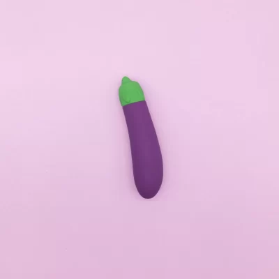 Emojibator Eggplant Bullet Vibrator Purple Green EM01A 863707000304 Detail