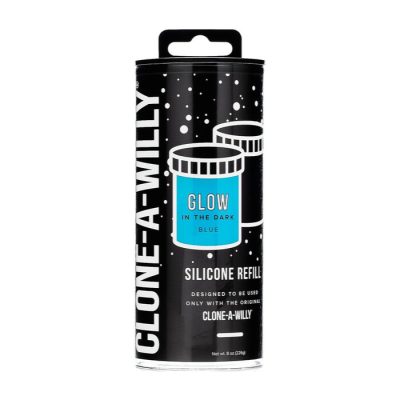 Empire Labs Clone a Willy Silicone Refill Kit 226g Glow in the Dark Blue EL CW LGBR 763290215584 Boxview