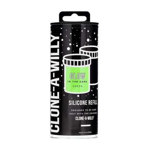 Empire Labs Clone a Willy Silicone Refill Kit 226g Glow in the Dark Green EL CW LGGR 763290215034 Boxview
