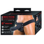 Erection Assistant 6 Inch Rechargeable Vibrating Hollow Strap On Black 3079 2 782631307924 Multiview