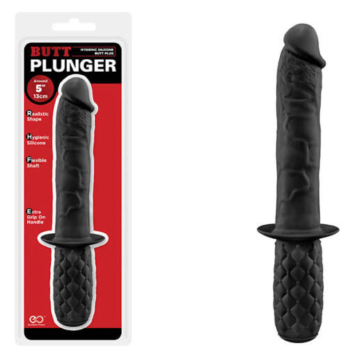Excellent Power Butt Plunger Anal Penis Dong Black F06K007A00-010 4897078626685 Multiview