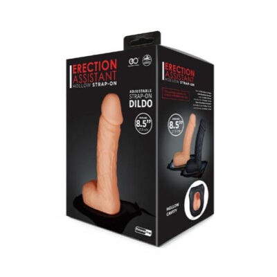 Excellent Power Erection Assistant Hollow 8 point 5 inch Strap On Dildo Flesh F06M017A00 001 4897078630958 Boxview