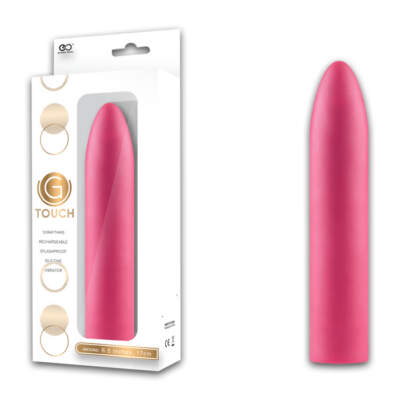 Excellent Power G-Touch Rechargeable Smooth Pointed Vibrator Pink FPBH088J00-027 4897078624506