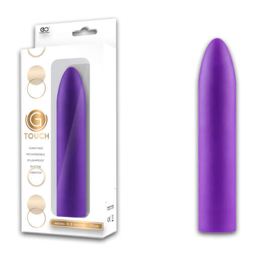 Excellent Power G-Touch Rechargeable Smooth Pointed Vibrator Purple FPBH088J00-022 4897078624490