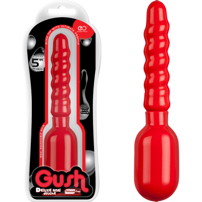 Excellent Power Gush Deluxe Anal Douche Spiral Ribbed Red FNJ006A000 008 4897078621147 Multiview