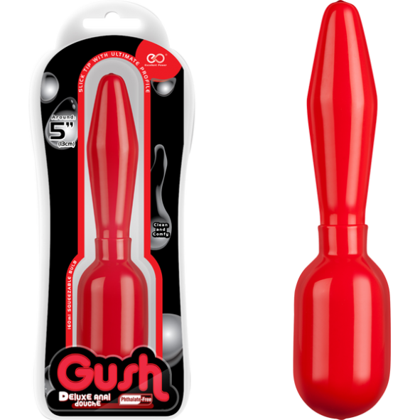 Excellent Power Gush Deluxe Anal Douche Tapered Red FNA059C000 008 4897078621109 Multiview