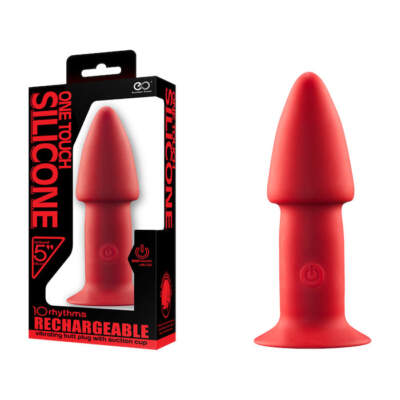 Excellent Power One Touch Rechargeable Vibrating Butt Plug Arrowhead Red FPBJ042A00 008 4897078622069 Multiview