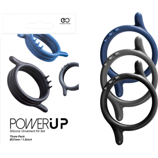 Excellent Power Power Up Cock Ring Set 3pk FKJ028A000-000 4897078624193