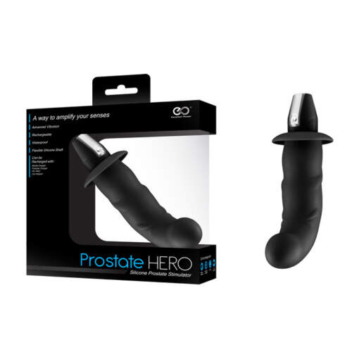 Excellent Power Prostate Hero Rechargeable Vibrating Prostate Probe Black FPBJ054A00-010 4897078624209