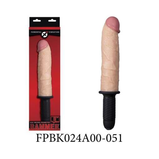 Excellent Power Rammer 9 inch Vibrating Penis Handle Dong Flesh FPBK024A00-051 489707627644