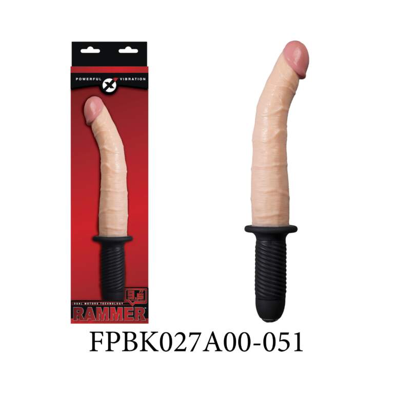 Excellent Power Rammer 9 point 5 inch Vibrating Penis Handle Dong Tapered Flesh FPBK027A00-051 4897079627668