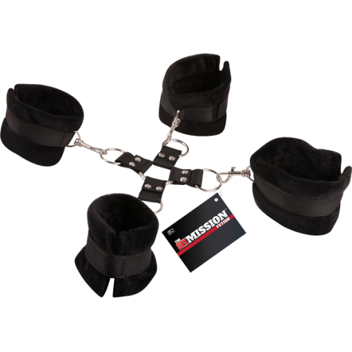 Excellent Power Sex Mission Hogtie Restraint Cuffs Set Black FNJ010A000-010 4897078623394