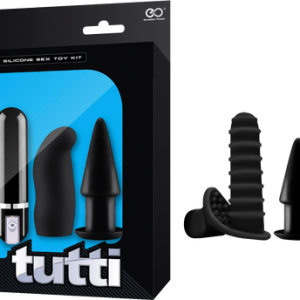 Excellent Power Tutti Rechargeable Silicone Sex Toy Kit Black FKJ024A000 010 4897078624025 Multiview