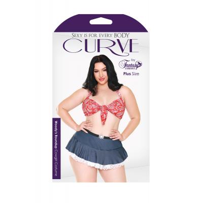 Fantasy Lingerie Curve Woodys Roundup Cowgirl Costume 3X4X P286 811432025031 Boxview