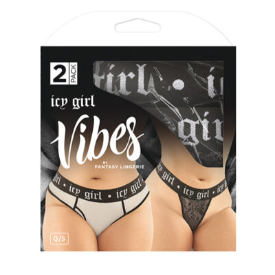 Fantasy Lingerie Icy Girl 2 Panty Pack PLUS SIZE QUEEN AF2PK1Q Boxview