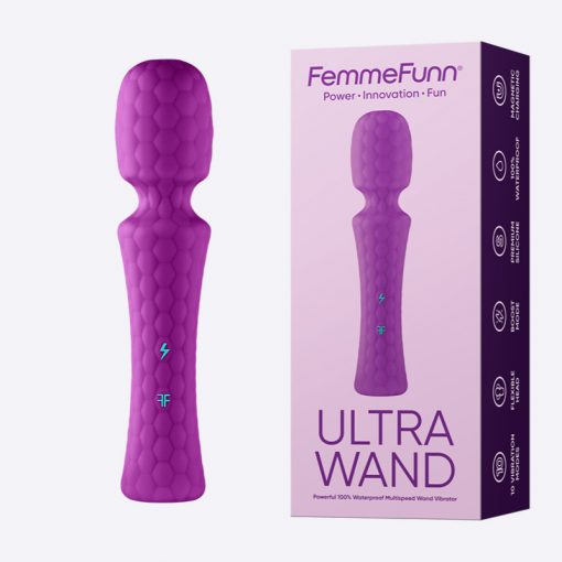 FemmFunn Ultra Wand Vibrator Purple FF102402 663546901660 Multiview