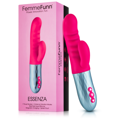 Femme Funn Essenza Thrusting Rabbit Vibrator Pink FEM10200 663546901363 Multiview