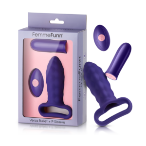 Femme Funn Versa P Vibrating Bullet and Sleeve Set Purple FF102902 663546903541 Multiview