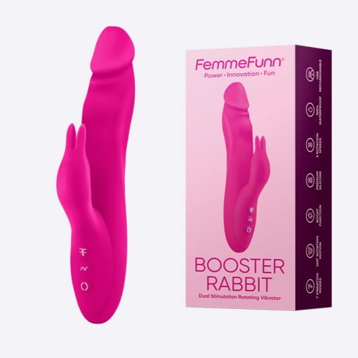 FemmeFunn Booster Rabbit Rotating Rabbit Vibrator Pink FF101001 617353155617 Multiview
