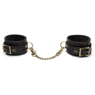 Fifty Shades of Grey Bound to You Faux Leather Ankle Cuffs Black FS 80135 5060462639663 Detail