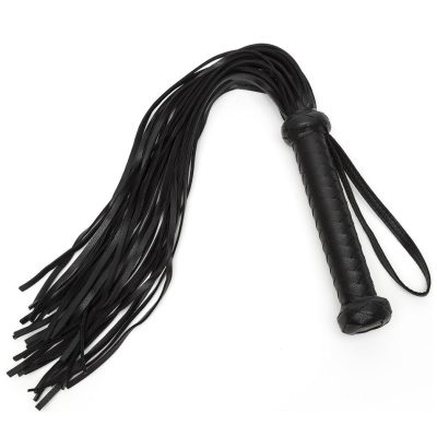 Fifty Shades of Grey Bound to You Faux Leather Flogger Whip Black FS 80139 5060462639717 Detail