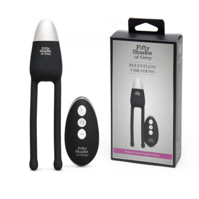 Fifty Shades of Grey Relentless Vibrations Remote Control Couples Vibrator Black FS80008 5060462638673 Multiview