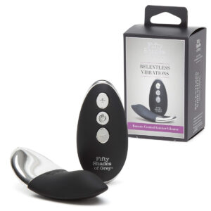 Fifty Shades of Grey Relentless Vibrations Remote Control Knicker Vibrator Black FS74965 5060680311204 Multiview