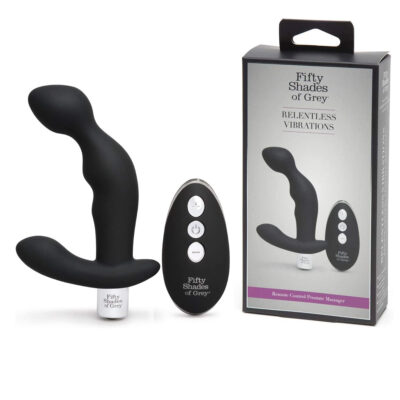 Fifty Shades of Grey Relentless Vibrations Remote Control Prostate Massager Black FS80009 5060462638680 Multiview